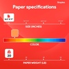 image:imageStaples Brights Multipurpose Paper 20 lbs 85Inch x 11Inch Red 500Ream For Office School amp HomeOrange