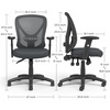 image:imageStaples Carder Ergonomic Task Chair Mesh Ergonomic Lumbar Support Adjustable Height Black