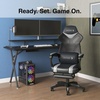 image:imageStaples Emerge Vomax Gaming Chair Ergonomic Adjustable Height Swivel Black