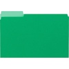 image:imageStaples File Folders Letter Size 13Cut Tabs Assorted Colors Durable 105Point Paper Stock 100PackGreen