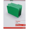 image:imageStaples File Folders Letter Size 13Cut Tabs Assorted Colors Durable 105Point Paper Stock 100PackGreen