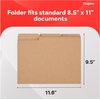 image:imageStaples File Folders Letter Size 13Cut Tabs Assorted Colors Durable 105Point Paper Stock 100PackKraft