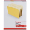 image:imageStaples File Folders Letter Size 13Cut Tabs Assorted Colors Durable 105Point Paper Stock 100PackYellow