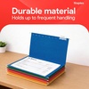 image:imageStaples Hanging File Folders Letter Size 15Cut Tabs Assorted Colors Adjustable Tabs with Paper Inserts  25Pack