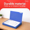 image:imageStaples Hanging File Folders Letter Size Purple 15Cut Tabs TearResistant Includes Tabs amp Inserts  25PackBlue