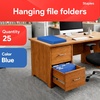 image:imageStaples Hanging File Folders Letter Size Purple 15Cut Tabs TearResistant Includes Tabs amp Inserts  25PackBlue