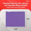 image:imageStaples Hanging File Folders Letter Size Purple 15Cut Tabs TearResistant Includes Tabs amp Inserts  25PackPurple