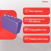 image:imageStaples Hanging File Folders Letter Size Purple 15Cut Tabs TearResistant Includes Tabs amp Inserts  25PackPurple