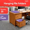 image:imageStaples Hanging File Folders Letter Size Purple 15Cut Tabs TearResistant Includes Tabs amp Inserts  25PackPurple