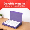 image:imageStaples Hanging File Folders Letter Size Purple 15Cut Tabs TearResistant Includes Tabs amp Inserts  25PackPurple