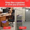 image:imageStaples Hanging File Folders Letter Size Purple 15Cut Tabs TearResistant Includes Tabs amp Inserts  25PackPurple