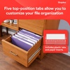 image:imageStaples Hanging File Folders Letter Size Purple 15Cut Tabs TearResistant Includes Tabs amp Inserts  25PackPurple