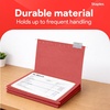 image:imageStaples Hanging File Folders Letter Size Purple 15Cut Tabs TearResistant Includes Tabs amp Inserts  25PackRed