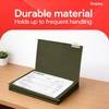 image:imageStaples Hanging File Folders Letter Size Purple 15Cut Tabs TearResistant Includes Tabs amp Inserts  25PackStandard Green