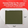 image:imageStaples Hanging File Folders Letter Size Purple 15Cut Tabs TearResistant Includes Tabs amp Inserts  25PackStandard Green