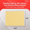 image:imageStaples Hanging File Folders Letter Size Purple 15Cut Tabs TearResistant Includes Tabs amp Inserts  25PackYellow