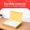 image:imageStaples Hanging File Folders Letter Size Purple 15Cut Tabs TearResistant Includes Tabs amp Inserts  25PackYellow