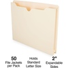 image:imageStaples Jacket File Folders Letter Size Manila 2Inch Expandable Sides HeavyDuty Construction  50Pack