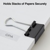 image:imageStaples Medium Binder Clips 063 Capacity Black 144 ClipsPack ST32003144 Pack
