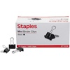 image:imageStaples Medium Binder Clips 063 Capacity Black 144 ClipsPack ST32003144 Pack