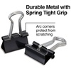 image:imageStaples Medium Binder Clips 063 Capacity Black 144 ClipsPack ST32003144 Pack