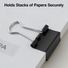 image:imageStaples Medium Binder Clips 063 Capacity Black 144 ClipsPack ST32003144 Pack