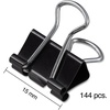 image:imageStaples Medium Binder Clips 063 Capacity Black 144 ClipsPack ST32003144 Pack