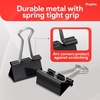 image:imageStaples Medium Binder Clips 063 Capacity Black 144 ClipsPack ST32003144 Pack