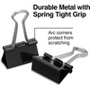 image:imageStaples Medium Binder Clips 063 Capacity Black 144 ClipsPack ST3200324 Pack