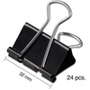 image:imageStaples Medium Binder Clips 063 Capacity Black 144 ClipsPack ST3200324 Pack