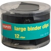 image:imageStaples Medium Binder Clips 063 Capacity Black 144 ClipsPack ST32003288 Pack