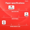 image:imageStaples MultiPart Colored Computer Paper 9 12 x 11 3Part Carbonless 1100 Sheets