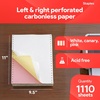 image:imageStaples MultiPart Colored Computer Paper 9 12 x 11 3Part Carbonless 1100 Sheets