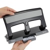 image:imageStaples OneTouch HeavyDuty 3Hole Punch 30Sheet Capacity Black  LowForce Punch