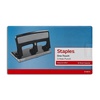 image:imageStaples OneTouch HeavyDuty 3Hole Punch 30Sheet Capacity Black  LowForce Punch