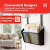 image:imageStaples TRU RED Mesh Letter Wall File 1  Pocket Black  Wall  Mounted File Organizer for Mail Documents and Quick  Access Storage1 Pack