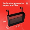 image:imageStaples TRU RED Mesh Letter Wall File 1  Pocket Black  Wall  Mounted File Organizer for Mail Documents and Quick  Access Storage1 Pack