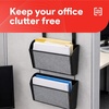 image:imageStaples TRU RED Mesh Letter Wall File 1  Pocket Black  Wall  Mounted File Organizer for Mail Documents and Quick  Access Storage2 Pack