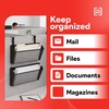 image:imageStaples TRU RED Mesh Letter Wall File 1  Pocket Black  Wall  Mounted File Organizer for Mail Documents and Quick  Access Storage2 Pack