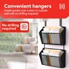 image:imageStaples TRU RED Mesh Letter Wall File 1  Pocket Black  Wall  Mounted File Organizer for Mail Documents and Quick  Access Storage2 Pack