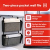 image:imageStaples TRU RED Mesh Letter Wall File 1  Pocket Black  Wall  Mounted File Organizer for Mail Documents and Quick  Access Storage2 Pack