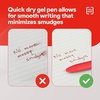 image:imageStaples TRU RED Retractable Gel Pens Medium Point 07mm Blue Ink 12 Pack  QuickDry Pens for Smooth SmearFree WritingAssorted
