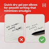 image:imageStaples TRU RED Retractable Gel Pens Medium Point 07mm Blue Ink 12 Pack  QuickDry Pens for Smooth SmearFree WritingBlack