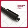 image:imageStaples TRU RED Retractable Gel Pens Medium Point 07mm Blue Ink 12 Pack  QuickDry Pens for Smooth SmearFree WritingBlack