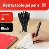 image:imageStaples TRU RED Retractable Gel Pens Medium Point 07mm Blue Ink 12 Pack  QuickDry Pens for Smooth SmearFree WritingBlack
