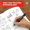 image:imageStaples TRU RED Retractable Gel Pens Medium Point 07mm Blue Ink 12 Pack  QuickDry Pens for Smooth SmearFree WritingBlack