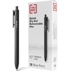 image:imageStaples TRU RED Retractable Gel Pens Medium Point 07mm Blue Ink 12 Pack  QuickDry Pens for Smooth SmearFree WritingBlack