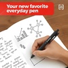 image:imageStaples TRU RED Retractable Gel Pens Medium Point 07mm Blue Ink 12 Pack  QuickDry Pens for Smooth SmearFree WritingBlack