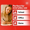 image:imageStaples TRU RED Retractable Gel Pens Medium Point 07mm Blue Ink 12 Pack  QuickDry Pens for Smooth SmearFree WritingBlack