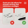 image:imageStaples TRU RED Retractable Gel Pens Medium Point 07mm Blue Ink 12 Pack  QuickDry Pens for Smooth SmearFree WritingBlack